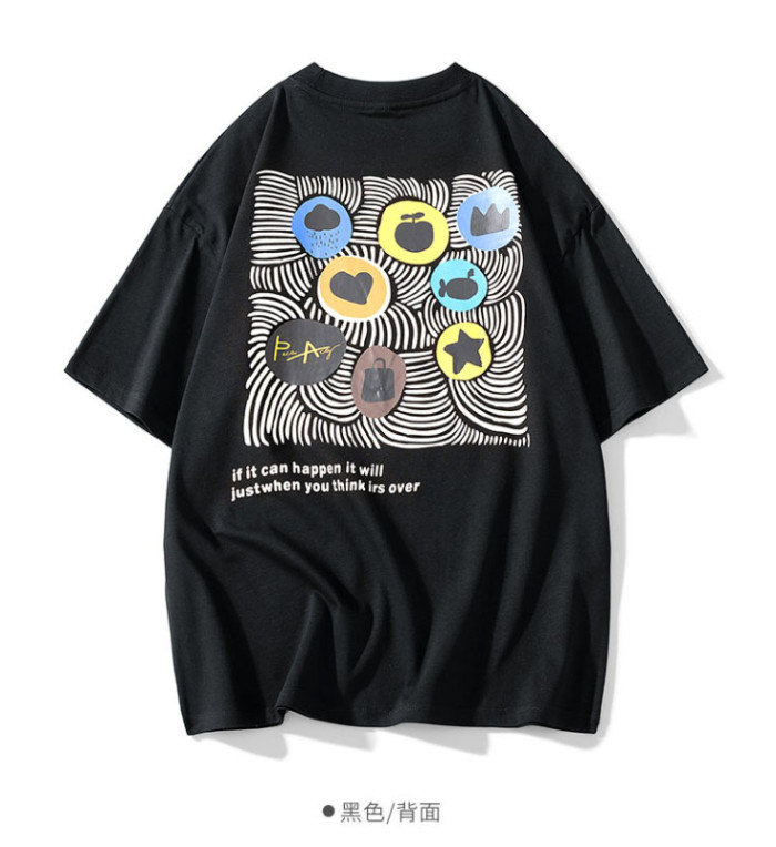 追跡付 アディダス コピーおすすめ 刺繍ピュアカラー丸首半袖Tシャツ2色