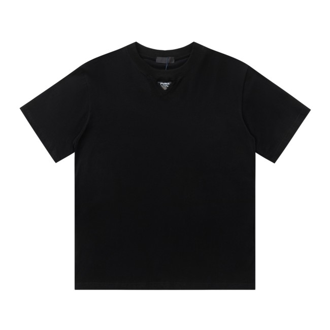 使い勝手良し プラダ スーパーコピー 24 ss春夏新作プリントロゴ入りカップル用半袖Tシャツ