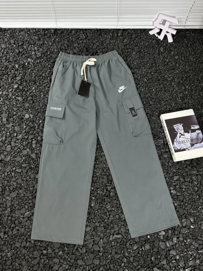 一目惚れ♪ ナイキ n級品 春夏日系ポケット付ストレートパンツカジュアルアウトドアパンツ4色