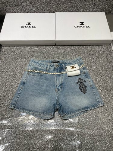超奇跡の入荷☆ クロムハーツ 激安偽物 刺繍フリルデニムパンツ