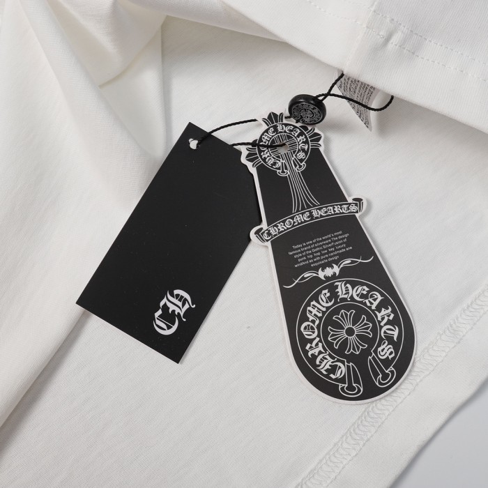 追跡付 クロムハーツ n級品 重工満天星十字架ドリル半袖Tシャツ