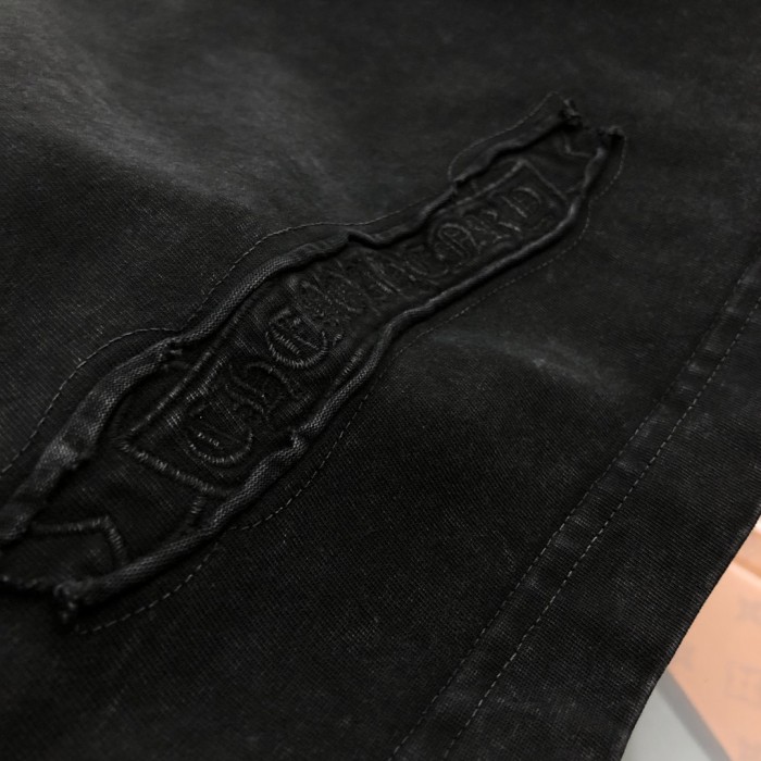 高品質 クロムハーツ スーパーコピー 2024新作布刺繍半袖Tシャツ