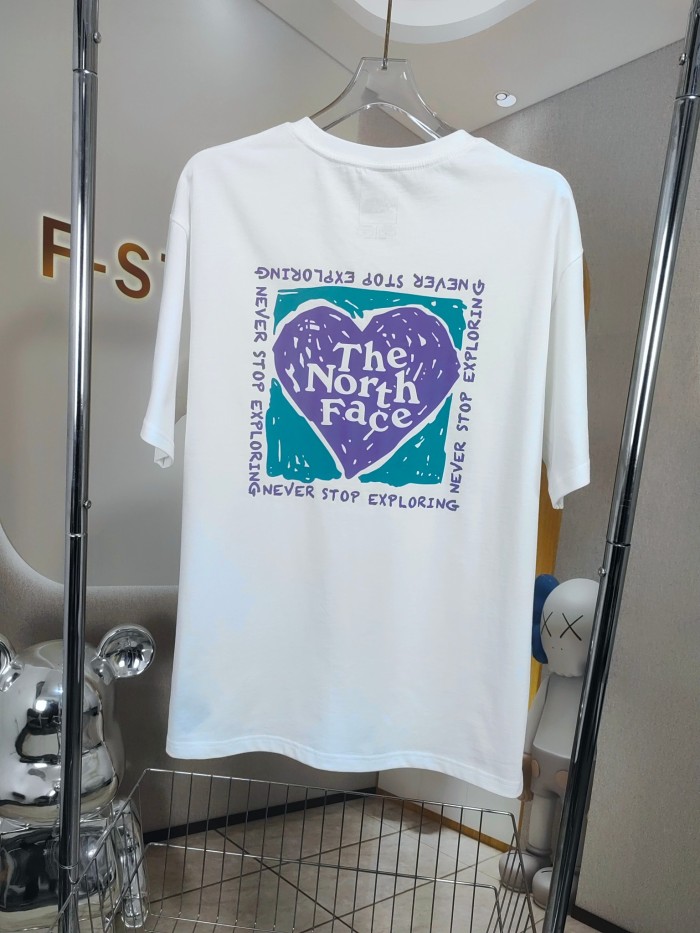 【話題商品！】 ザノースフェイス スーパーコピー ラブカップルアウトドアカジュアルTシャツ2色