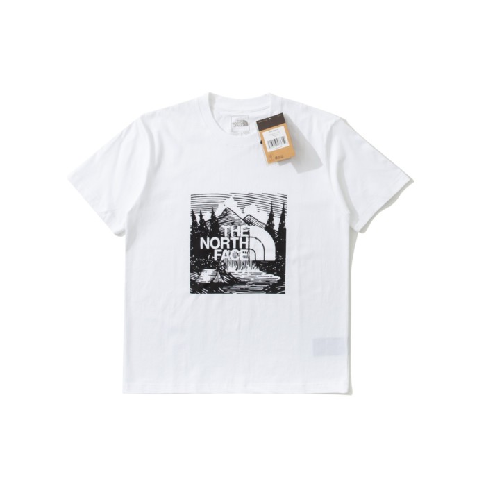 追跡付 ザノースフェイス n級品 の雪山の森4色Tシャツ
