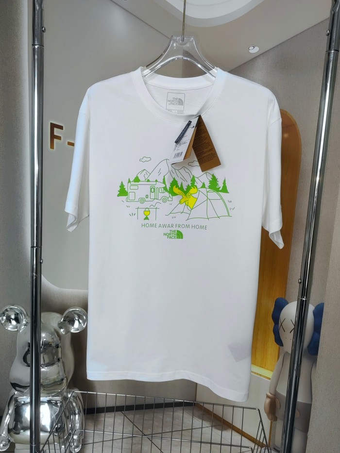 【話題商品！】ザノースフェイス コピー の野外車キャンプ趣味のプリントＴシャツ2色