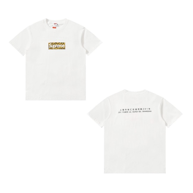 超話題! シュプリーム コピーおすすめ ロゴ半袖Tシャツ男女同型