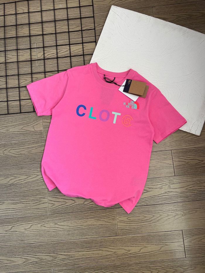 累積売上総額第１位！ザノースフェイス 偽物通販 CLOT北面連名半袖Tシャツ4色