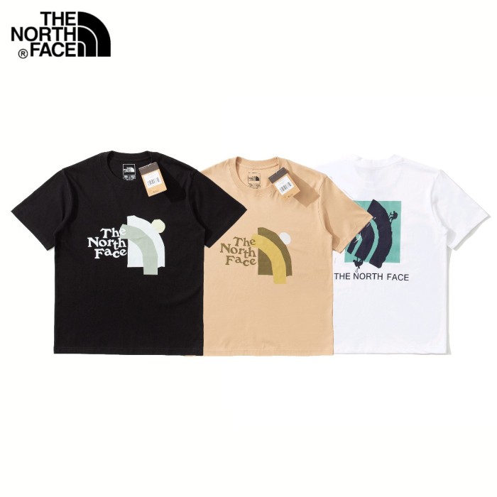 新作 ザノースフェイス 激安偽物 アウトドアカジュアル落書きロゴTシャツ3色
