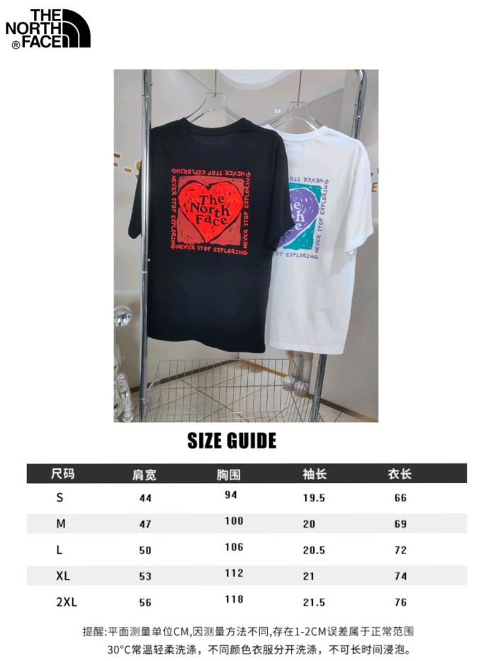 【話題商品！】 ザノースフェイス スーパーコピー ラブカップルアウトドアカジュアルTシャツ2色