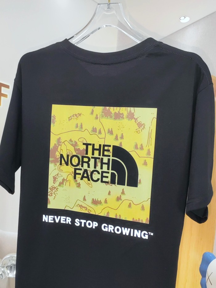 超奇跡の入荷☆ ザノースフェイス コピーおすすめ 山川地図ビッグロゴTシャツ2色