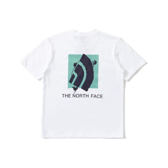 新作 ザノースフェイス 激安偽物 アウトドアカジュアル落書きロゴTシャツ3色
