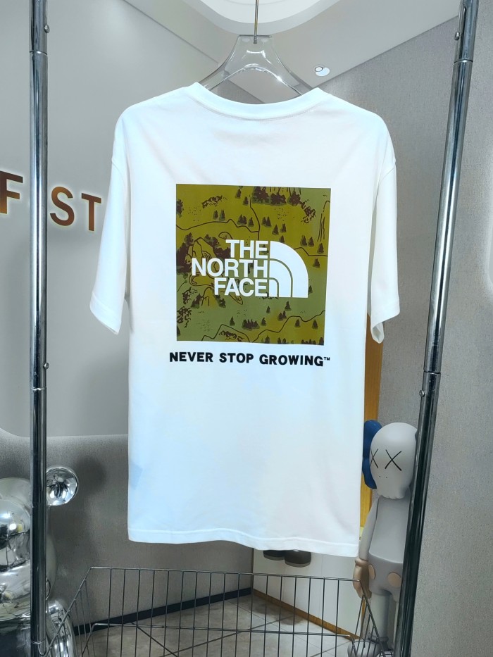 超奇跡の入荷☆ ザノースフェイス コピーおすすめ 山川地図ビッグロゴTシャツ2色
