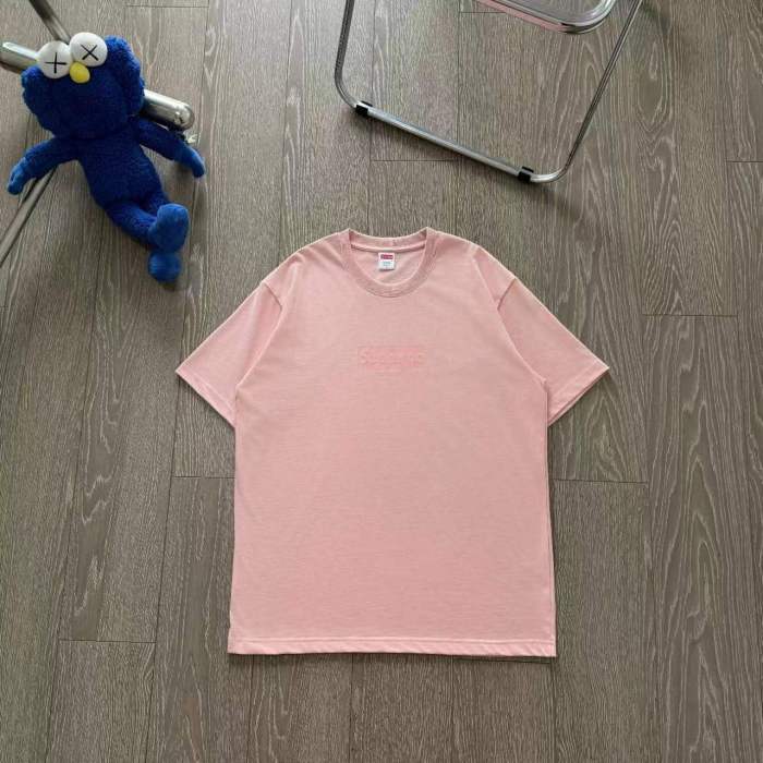 超奇跡の入荷☆ シュプリーム 激安通販 シンプルアルファベット立体プリント半袖Tシャツ4色