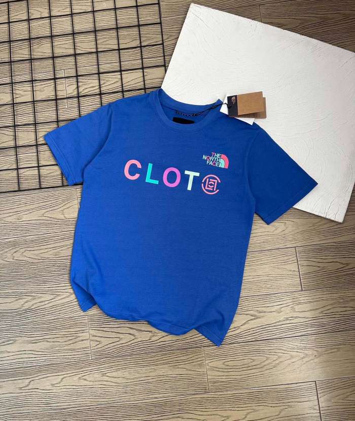 累積売上総額第１位！ザノースフェイス 偽物通販 CLOT北面連名半袖Tシャツ4色