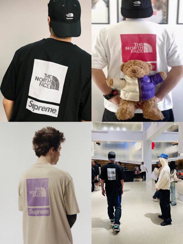 使い勝手良し シュプリーム コピー バックロゴデジタルスクランブル三色男女同型プリント半袖Tシャツ3色