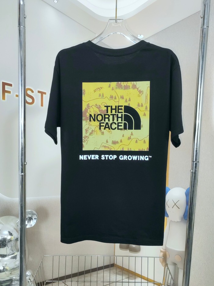 超奇跡の入荷☆ ザノースフェイス コピーおすすめ 山川地図ビッグロゴTシャツ2色