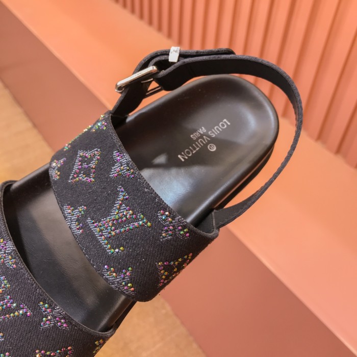 追跡付 ルイヴィトン 激安通販 lv高級品紳士スリッパ