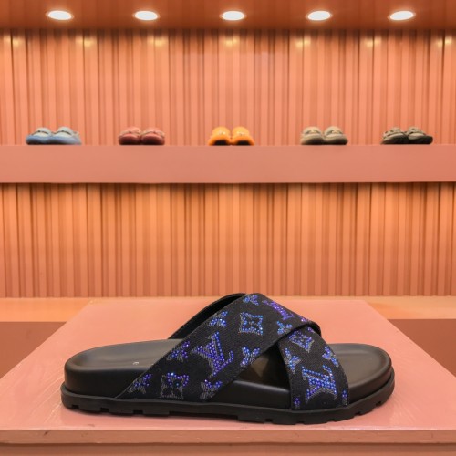 使い勝手良し ルイヴィトンn級品 lv高級品紳士スリッパ