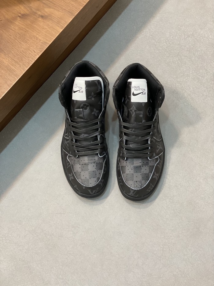 追跡付 ルイヴィトン コピー L.v X nikeハイカットカジュアルスニーカー
