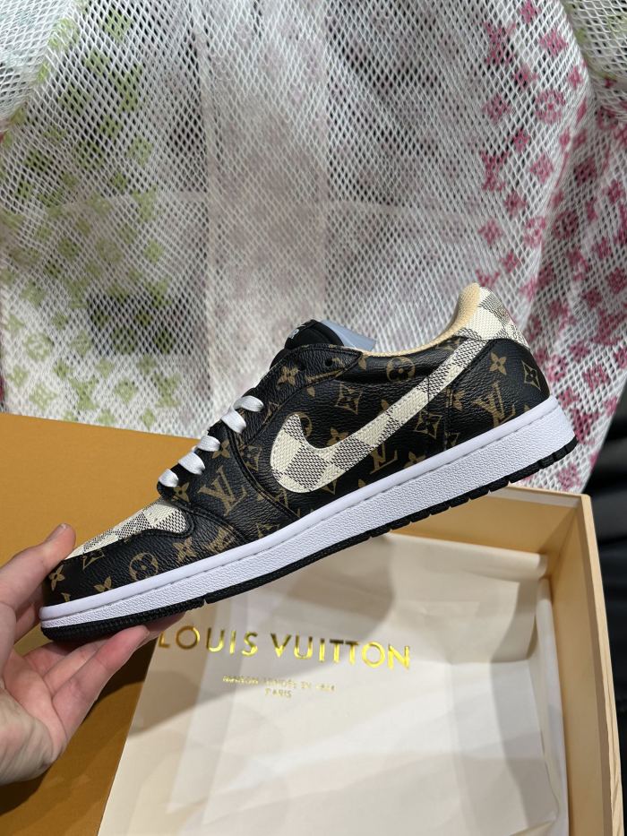 稀少 ナイキ 偽物通販 L.v X nike連名ローカットカジュアルスニーカー