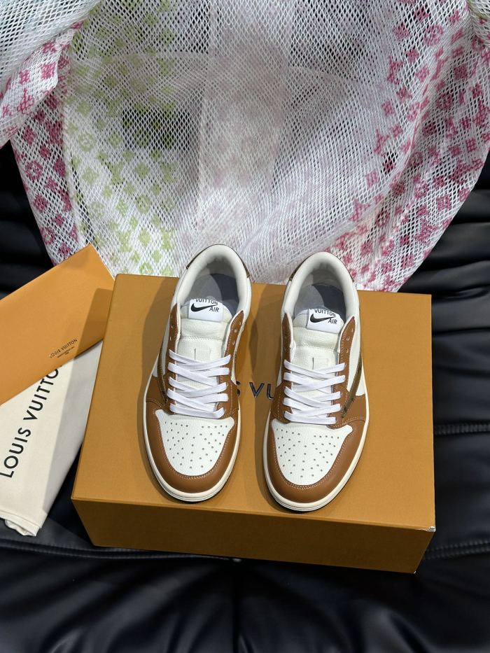 大人気 ナイキ コピーおすすめ L.v X nike連名ローカットカジュアルスニーカー