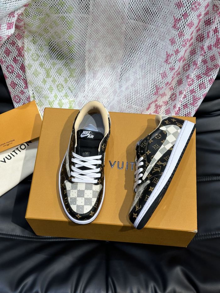稀少 ナイキ 偽物通販 L.v X nike連名ローカットカジュアルスニーカー