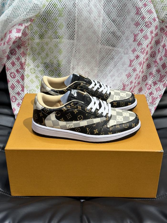 稀少 ナイキ 偽物通販 L.v X nike連名ローカットカジュアルスニーカー