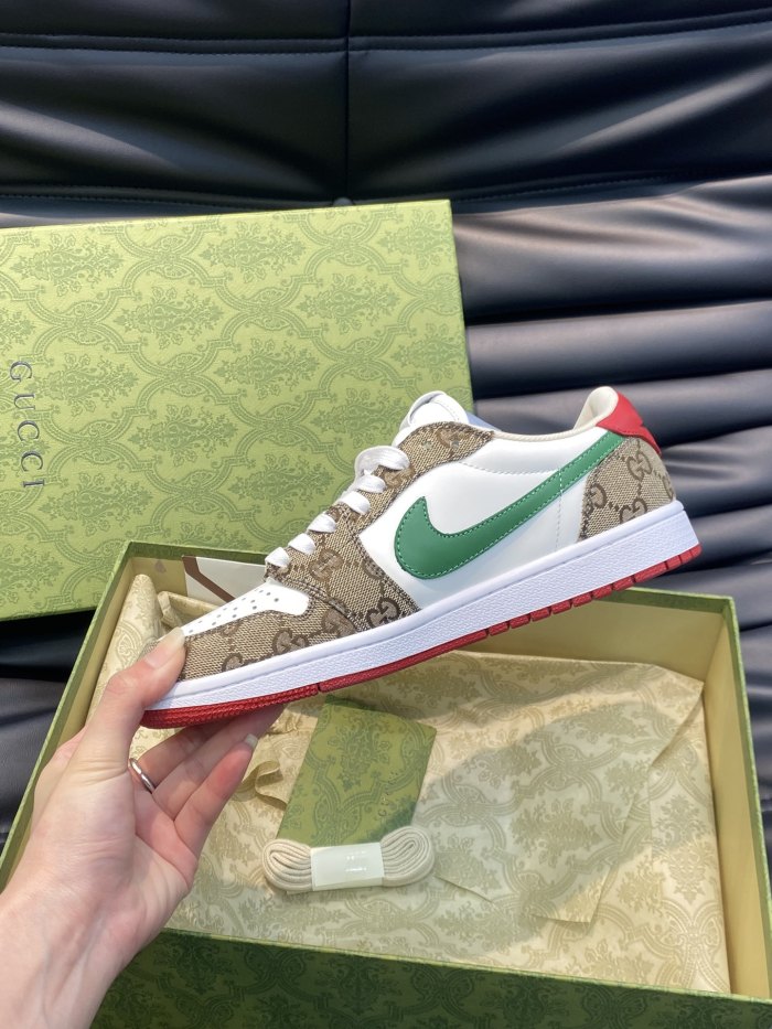 超奇跡の入荷☆ ナイキ コピーおすすめ Gucci X nike連名ローカットカジュアルスニーカー