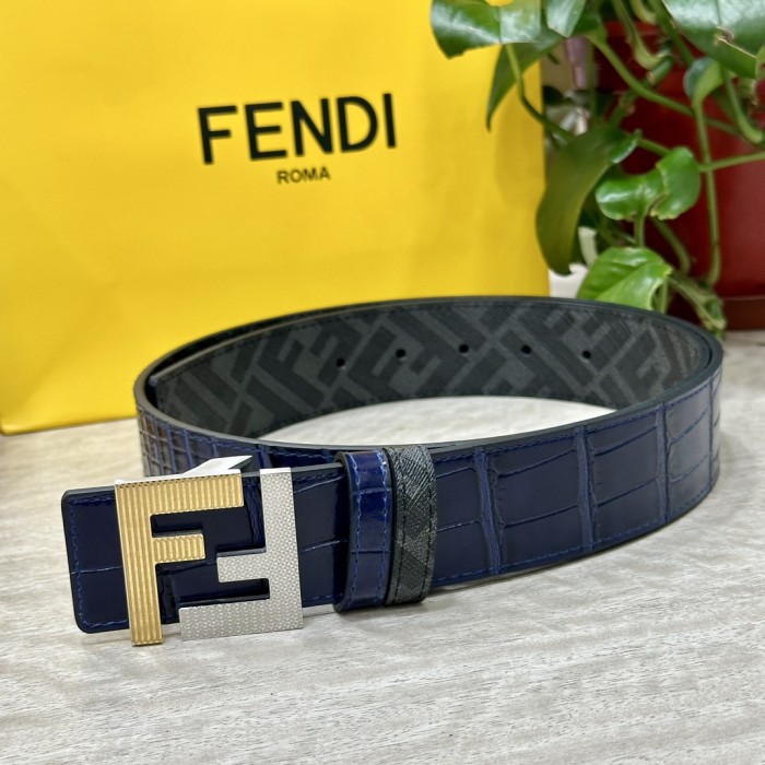 追跡付 フェンディ 激安偽物 ダブルリング正逆用ベルトFFボタンバックル