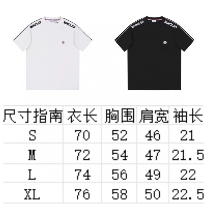 追跡付 モンクレール コピーおすすめ 刺繍バッグショルダーリボンデザインラウンドネック半袖Tシャツ