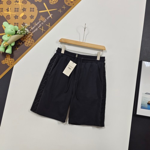高品質 フェンディ 偽物通販 24 ss夏の新作ダブルFリボンカジュアルパンツ5分パンツ