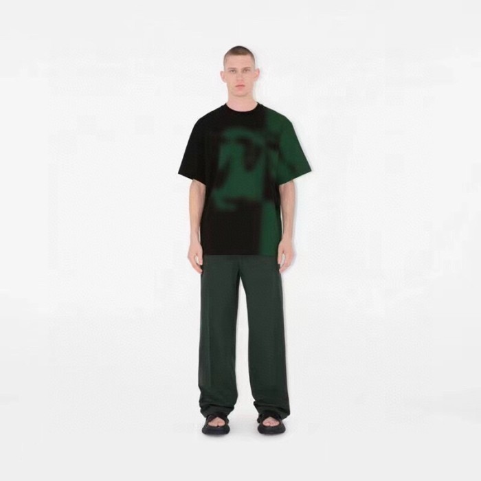 一目惚れ♪ バーバリー コピーおすすめ 胸元戦馬インクジェットオールインワン丸首半袖Tシャツ