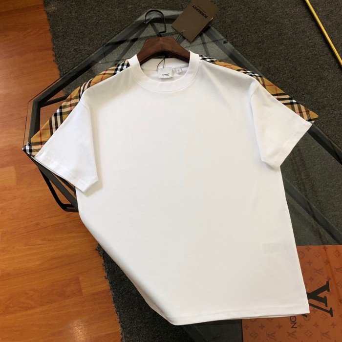 日本未入荷 バーバリー コピーおすすめ 2024SSチェックパッチワーク半袖Tシャツ