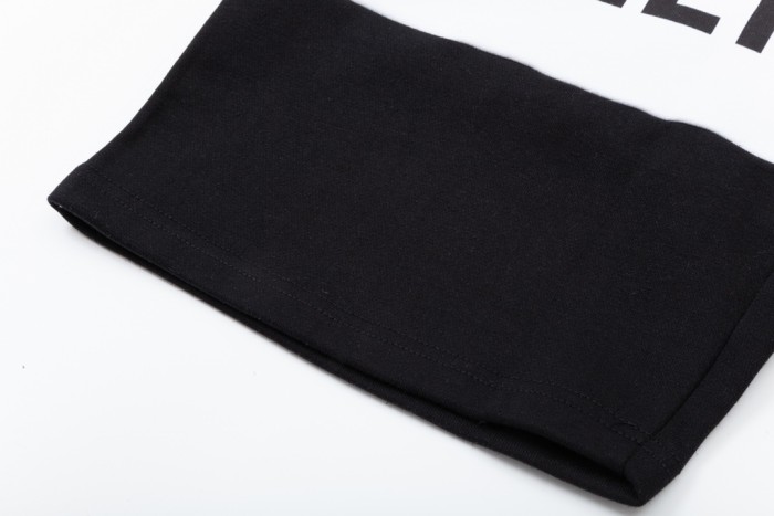 日本未入荷 バレンシアガ 激安偽物 の白黒綴じアルファベットシンプルLoGOロゴ刺繍五分パンツ