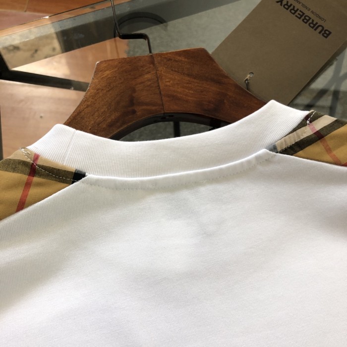 日本未入荷 バーバリー コピーおすすめ 2024SSチェックパッチワーク半袖Tシャツ