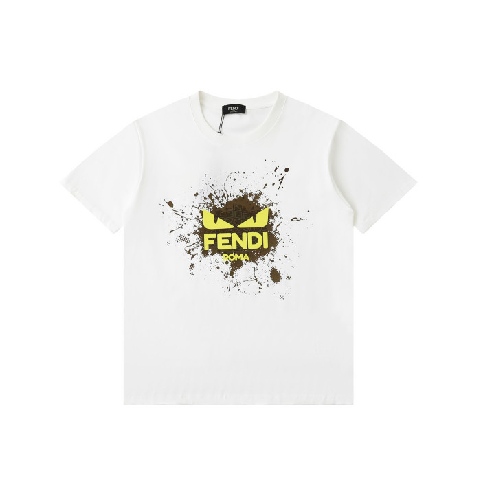 累積売上総額第１位！ フェンディ 激安偽物 2024 SSビッグロゴインキプリント半袖Tシャツ2色