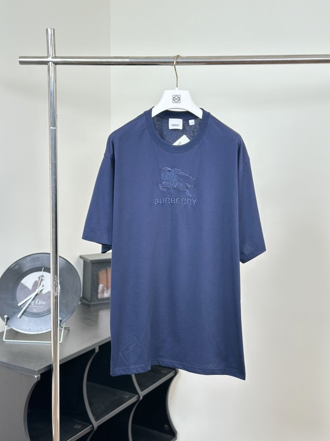 使い勝手良し バーバリー コピーおすすめ 馬術戦馬騎士刺繍ロゴコットン半袖Tシャツ