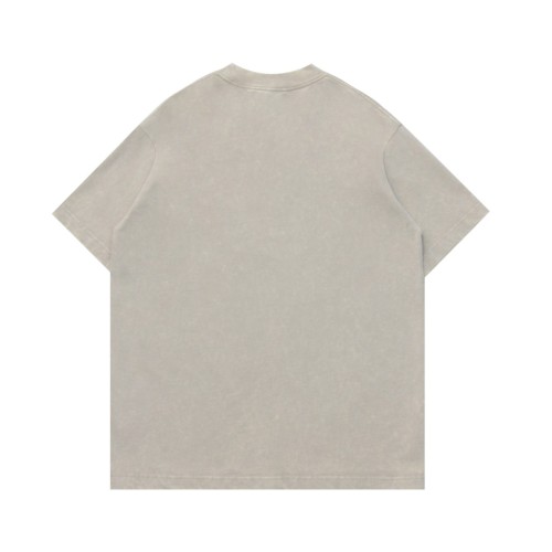 稀少 バレンシアガ 激安通販 水洗い星の落書きプリントグラデーションカジュアル丸首半袖Tシャツ