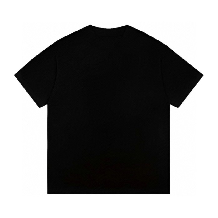一目惚れ♪ シャネル 偽物通販 大落書き立体ロゴプリントカップルカジュアル半袖Tシャツ