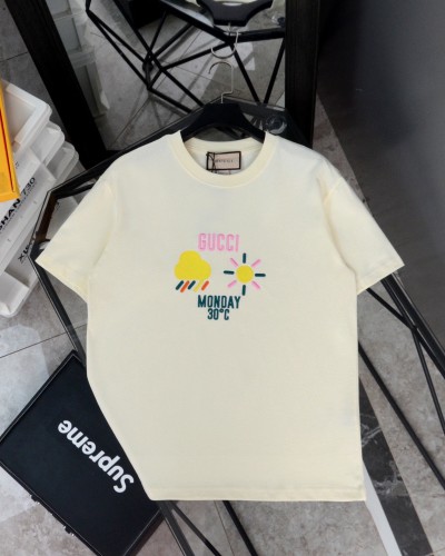 使い勝手良し グッチ n級品 キャラクター柄天気刺繍ラウンドネック半袖