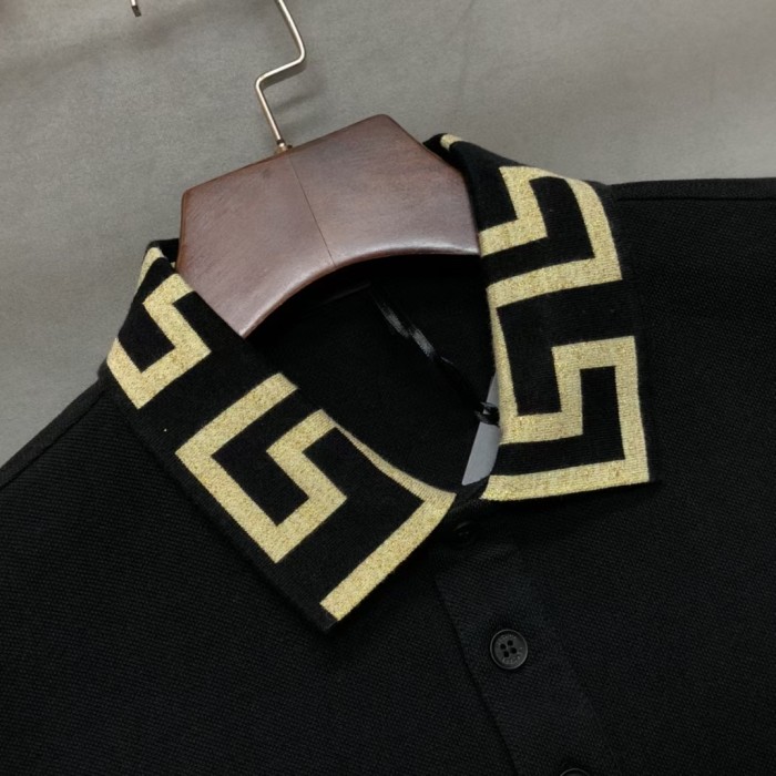 高品質 ヴェルサーチ コピーおすすめ 刺繍ポロシャツTシャツ