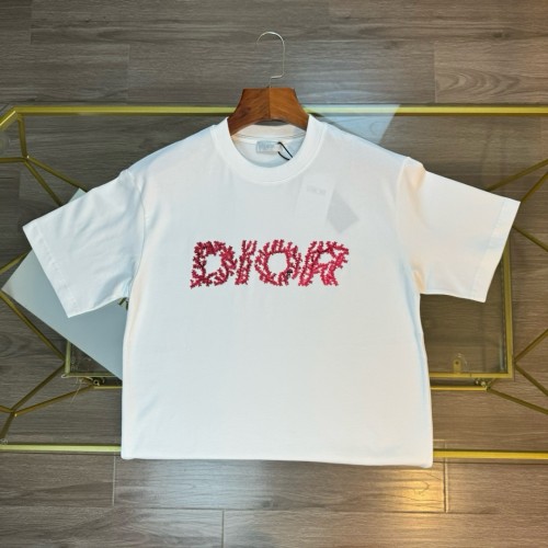 一目惚れ♪ ディオール 激安偽物 SS 24春夏アルファベットロゴプリントラウンドネックTシャツ