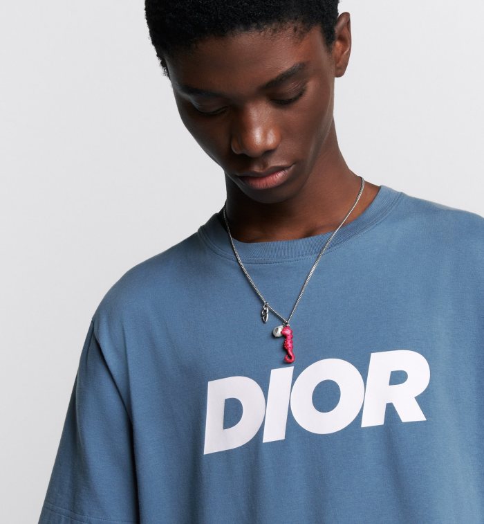 累積売上総額第１位！ディオール n級品 SS 24春夏アルファベットロゴプリントラウンドネックTシャツ