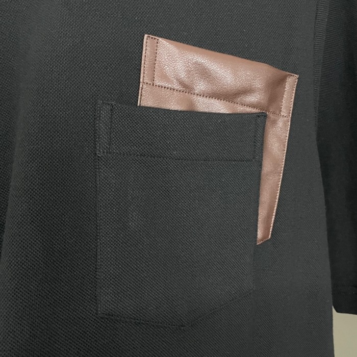 【話題商品！】エルメス 激安偽物 2024新作ポケットレザー半袖Tシャツ