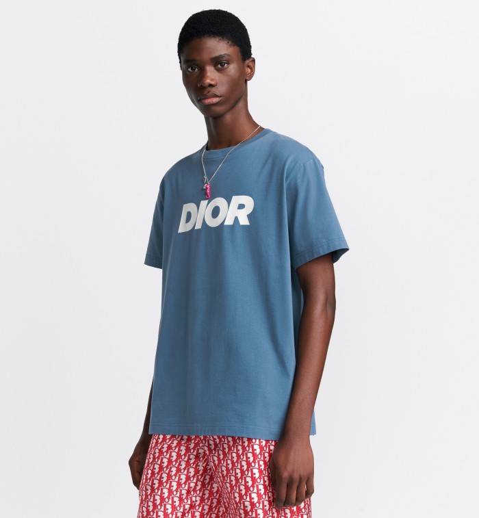 累積売上総額第１位！ディオール n級品 SS 24春夏アルファベットロゴプリントラウンドネックTシャツ