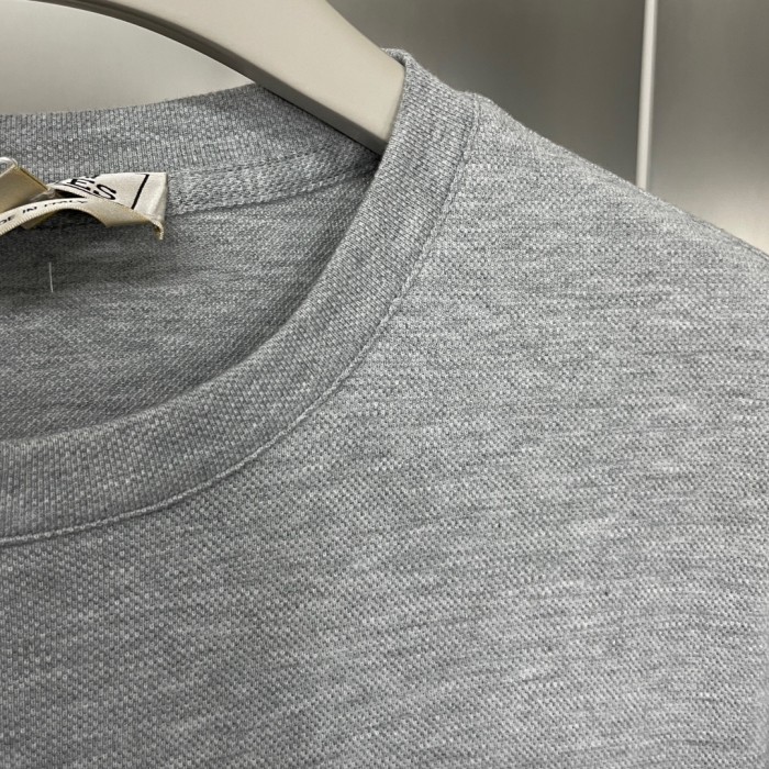 【限定】エルメス n級品 2024新作ポケットレザー半袖Tシャツ