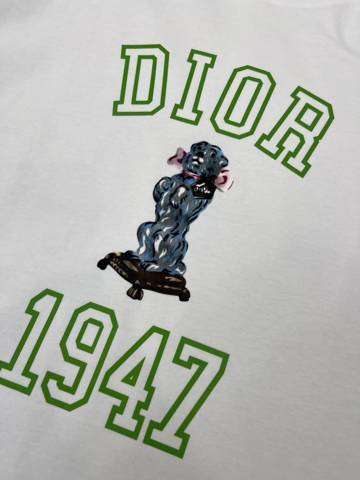 入手困難 ディオール 偽物通販 2024春夏新作ロゴラウンドネック半袖Tシャツ2色