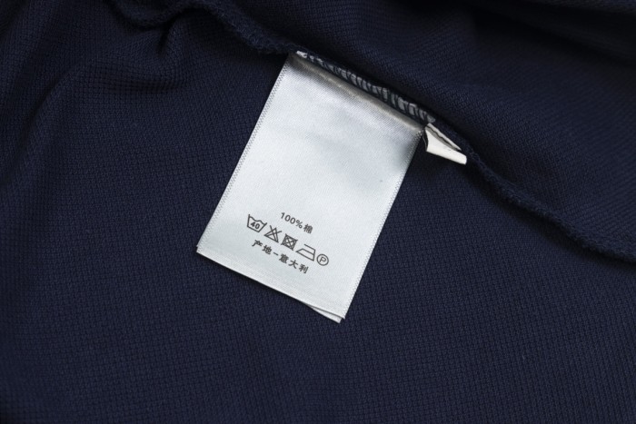 大人気 ディオール 激安通販 2024 SS春夏襟開きOLO新型胸もとミツバチ刺繍半袖Tシャツ
