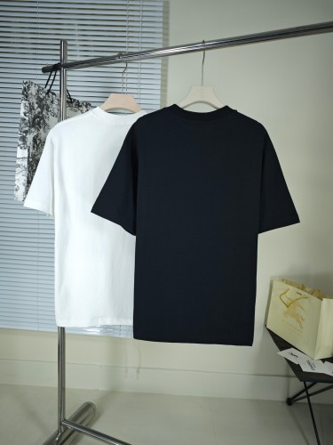 【話題商品！】ディオール n級品 24 SS夏シート立体プレス男女同型コットンクルーネック半袖Tシャツ2色