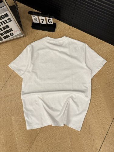 ★超人気 ディオール 激安偽物 夏カラーアルファベット刺繍スモールロゴカップル半袖Tシャツ